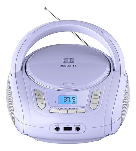 Boombox Reproductor De Cd Portátil Con Bluetooth, 0