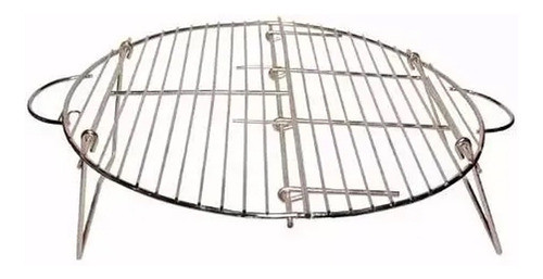 Parrilla Portatil Plegable Redonda 50cm Alambre Asado Brogas 0