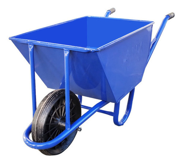 Carretilla 90 Lts Reforzada Chapa De Rueda Construcción 1.22 0