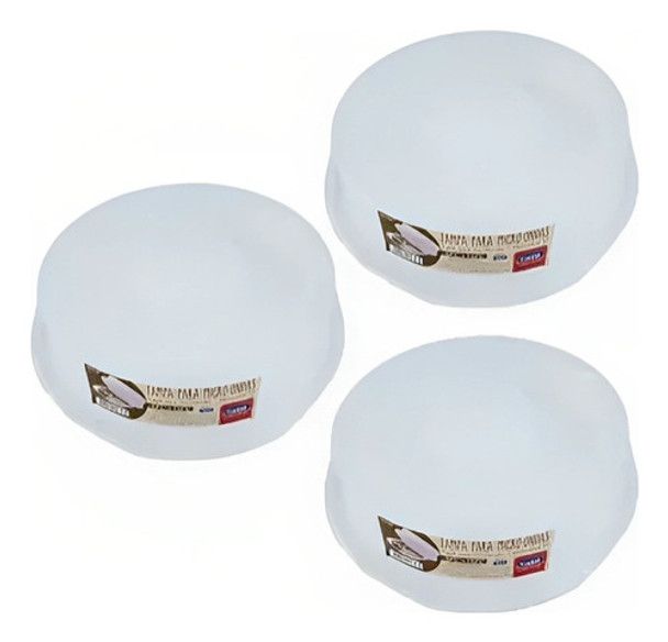Set X 3 Tapa Para Microondas Universal Plastico Plasutil 0