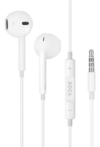 Manos Libres Stereo Roca Out_u 3 5mm Blanco (tipo iPhone) 0
