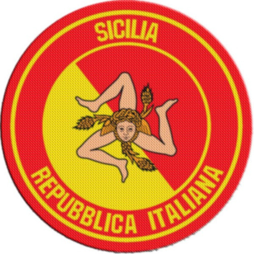Parche Escudo Circular Italia Sicilia 0