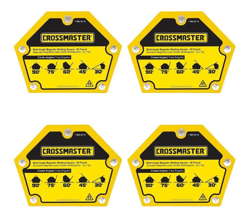 Escuadra Magnetica Multiangulo 11kg 4u. Crossmaster 0