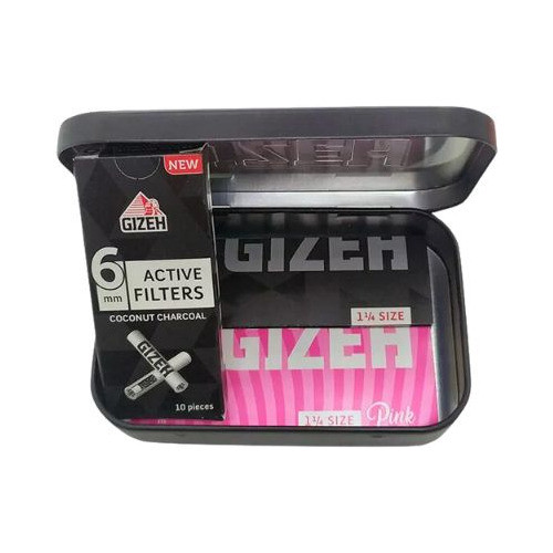 Latita Gizeh Black Portachurros Estuche Cigarrera Porta Lata 0