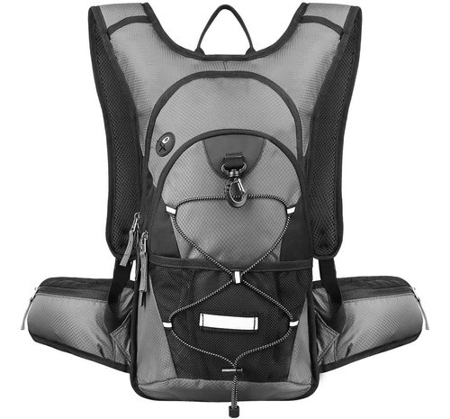 Mochila Senderismo Gris Impermeable Hidratacion 3l 0