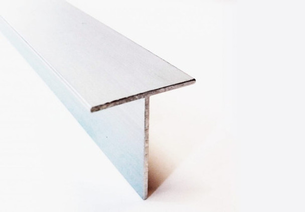 Perfil De Aluminio T 25x25 Mm Blanco Tira X 3 Metros 0