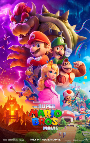 Posters Super Mario Bros 2023 Cine 10 Unidades 45x30 Cm 0