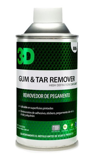 3d Gum & Tar Remover Removedor De Brea Alquitran Y Pegamento 0