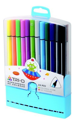 Marcadores Omega Trio Finos Box X24 Serviciopapelero 0