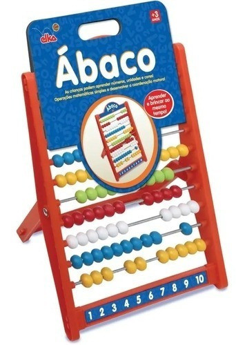Ábaco Com 100 Bolinhas Brinquedo Educativo De Matemática Elk 0