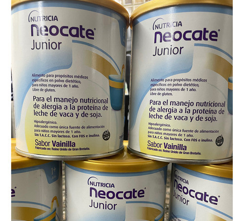 Leche Neocate Junior Sabor Vainilla Apto Aplv 0