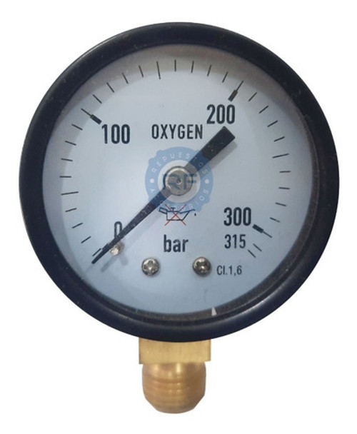 Manómetro Control Carga Oxigeno / Nitrógeno Refrigeración 0