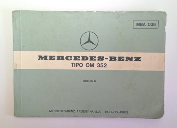 Manual Mercedes Benz Tipo Om 352 - 1971 0