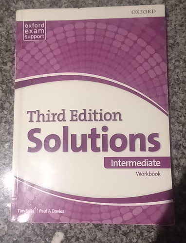 Libro Inglesstudent Bookthird Edition Solutions Intermediate 0