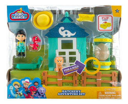 Dino Ranch Hatchery Adventure Set Con Figuras Wabro 0