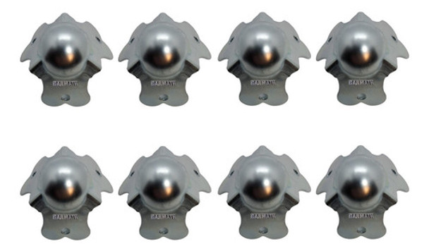 Esquinero X 8 Unid. Metalico Bolita P/ Bafle - Rack Garmath 0