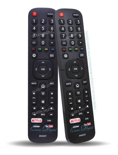 Control Remoto Para Noblex Ea43x5100x Con Teclado Numerico 0