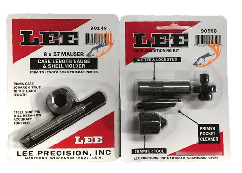 Set Trimmer Lee Completo Preparacion De Vainas 8x57 Mauser 0