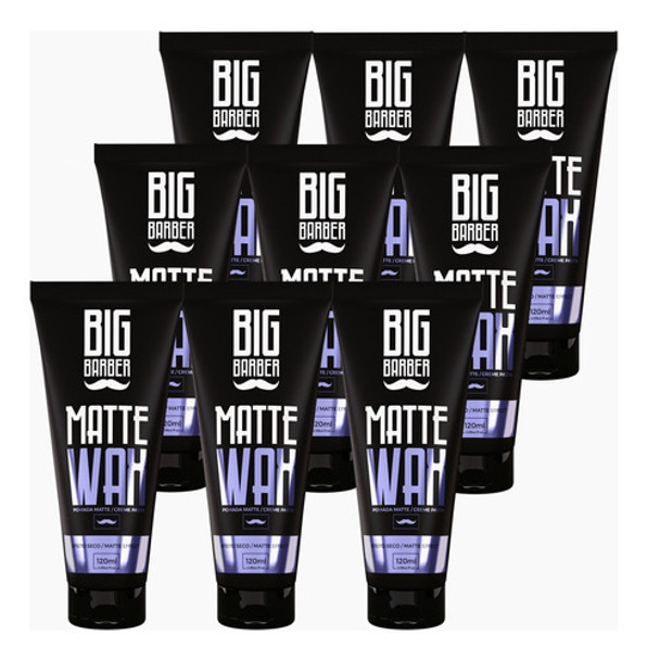 Cera Capilar Matte Wax Big Barber 120g Pasta Atacado 9 Unida 0
