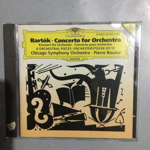 Orquesta Sinfónica Chicago Boulez - Bartók Concerto-cd Kktus 0