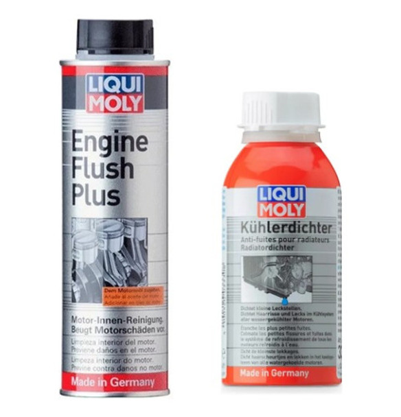 Combo Tapa Fugas Radiador Y Limpia Motor Interno Liqui Moly 0