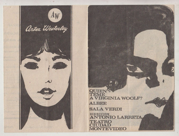 1965 Teatro Montevideo Programa Quien Teme A Virginia Woolf 0
