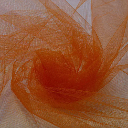10 Metros Tecido Tule 100% Poliéster 1,20 Mt Largura Laranja 0