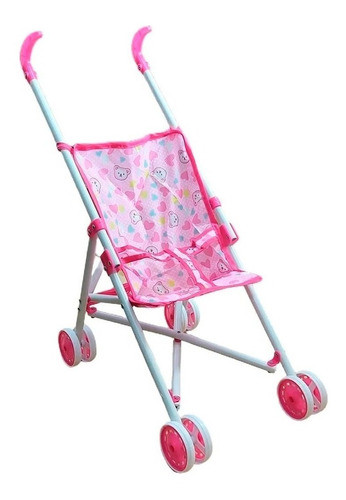 Cochecito Coche De Paseo Muñecas Bebe Paraguitas Paragua 0