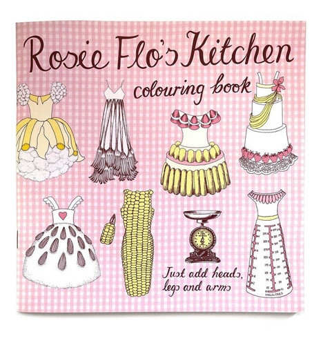 Livro Importado Para Colorir Cozinha De Rosie Flo 0