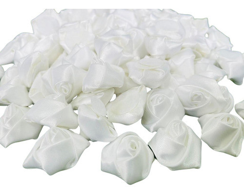 100 Unidades Florzinha Rococo 25mm Branca 0