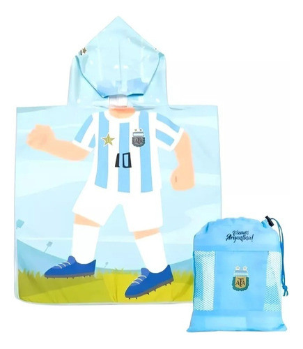 Poncho Infantil Microfibra Secado Rápido 0