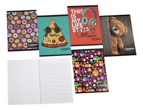 Cuaderno Campus 48 Hojas Doble Raya X 12 - Goldin Papeleria 0