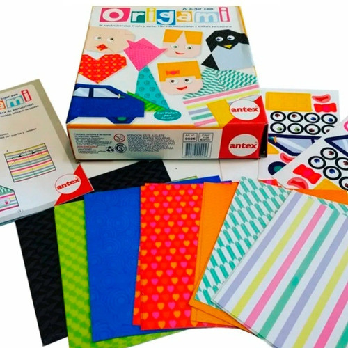 Origami Juego De Antex Para Armar Con Papeles + Stickers 0