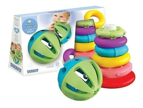 Set Regalo Para Bebes Pelota + Encastre Anillos - Duravit 0
