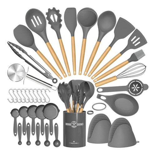 Umite Chef 36 Utensilios De Cocina De Silicona Con 0