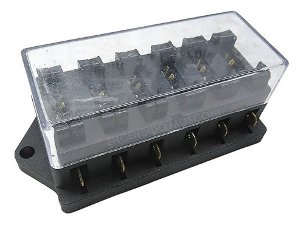 Fusiblera Porta Fusibles 6 Vias Con Tapa Universal 0