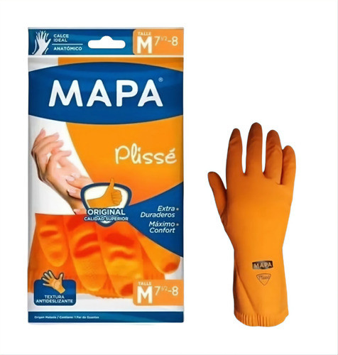 Guantes Mapa Plisse Talle L X Par 0