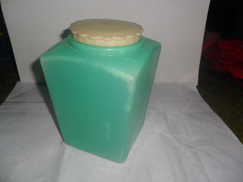 Envase Retro Recipiente Verde Plastico Cocina Everest 0