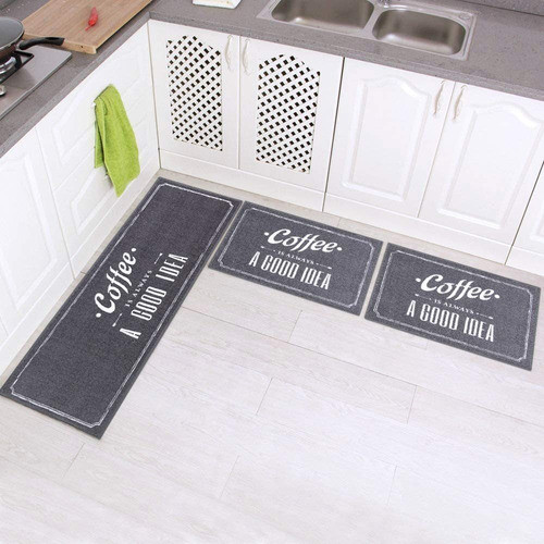 Carvapet Juego De Alfombrillas De Cocina Antideslizantes 0