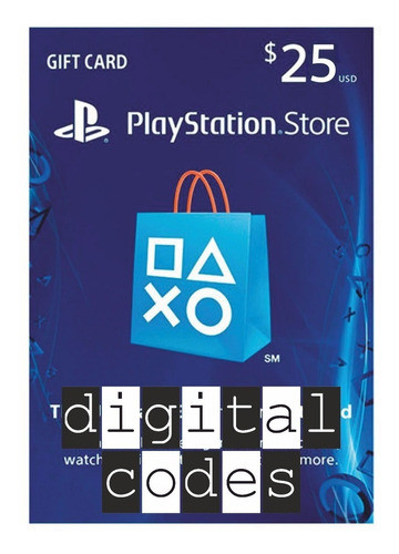 Código Playstation Psn Ps4 Ps3 Usa 25 Usd Digital Codes 0