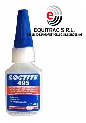 Loctite 495 20gr Adhesivo Instantaneo - Equitrac Srl 0