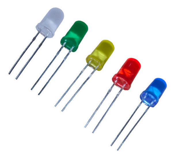 Kit Led 5mm  Colores Surtidos 100 Unidades Leds 0