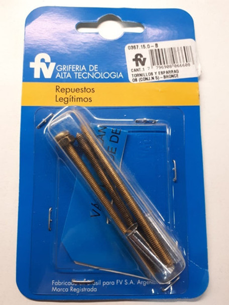 Kit Tornillos Valvula Inodoro 368 Fv Repuesto Original 0