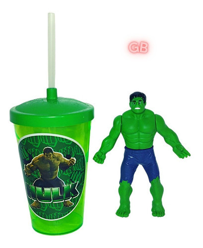 Kit Boneco + Copo Hulk 480 Ml 0