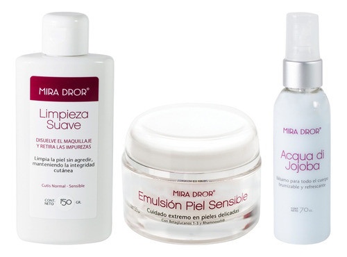 Kit Miradror, Rutina Piel Sensible X3 Productos 0