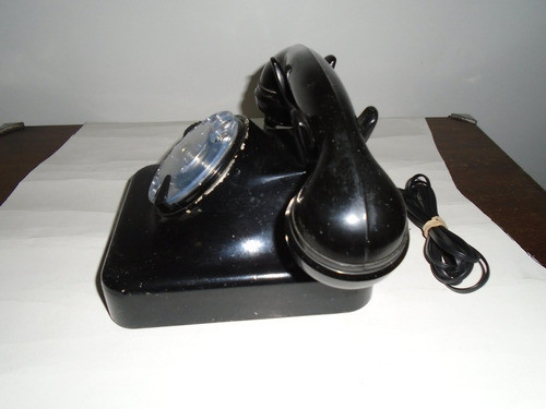 Telefono Negro De Metal 0