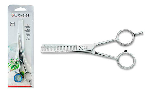Tijera Peluquero De Entresacar Skool 14cm (en24) 3 Claveles 0