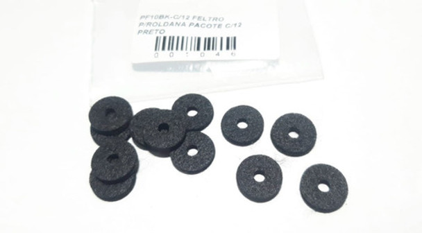 Kit Com 12 Feltro Preto Para Roldana De Guitarra Ou Baixo 0 Kit Com 12 Feltro Preto Para Roldana De Guitarra Ou Baixo 0