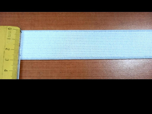 Elástico De Embutir Blanco De Poliester, 3 Cm De Ancho. 0