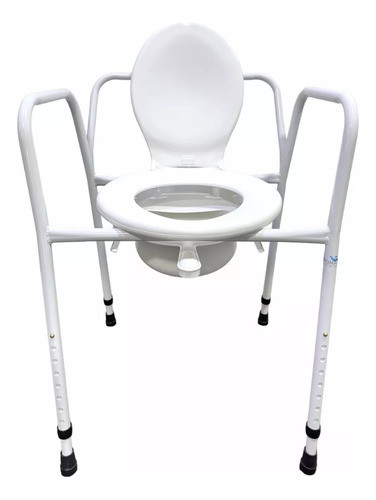Eleva Inodoro Bidet Portátil Chata Regulable Altura Respaldo 0